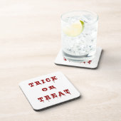 Trick oder Treat Bloody-Version Getränkeuntersetzer (Rechte Seite)