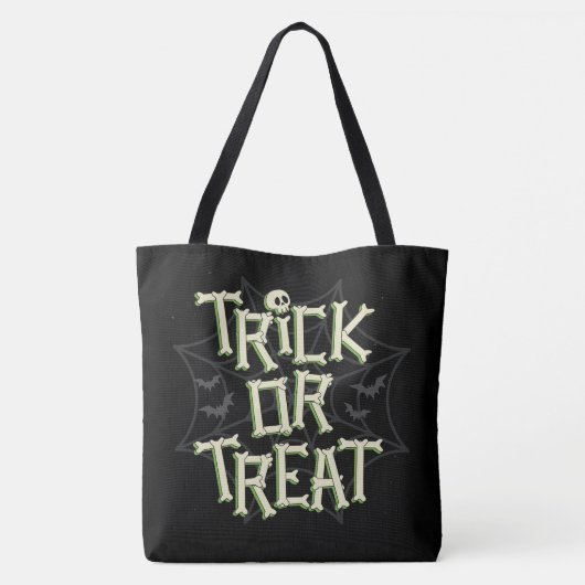 Trick oder Treat Bones Tasche (Rückseite)