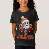 Trick oder Treat Boo Funny Quote Halloween-Party T-Shirt (Vorderseite)