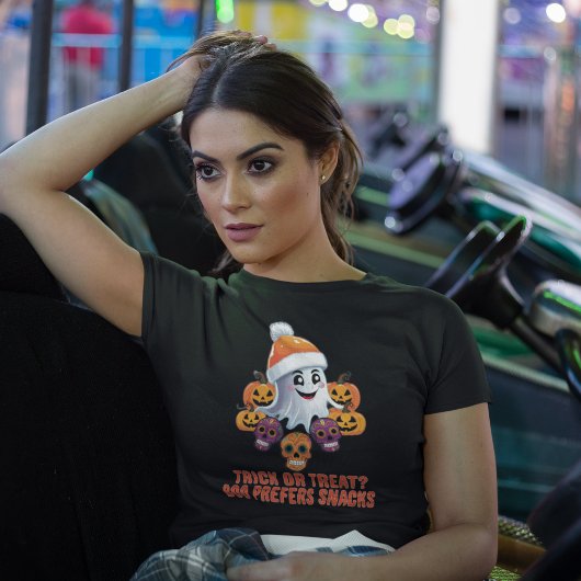 Trick oder Treat Boo Funny Quote Halloween-Party T-Shirt