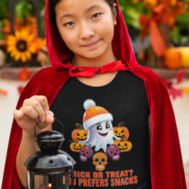 Trick oder Treat Boo Funny Quote Halloween-Party T-Shirt