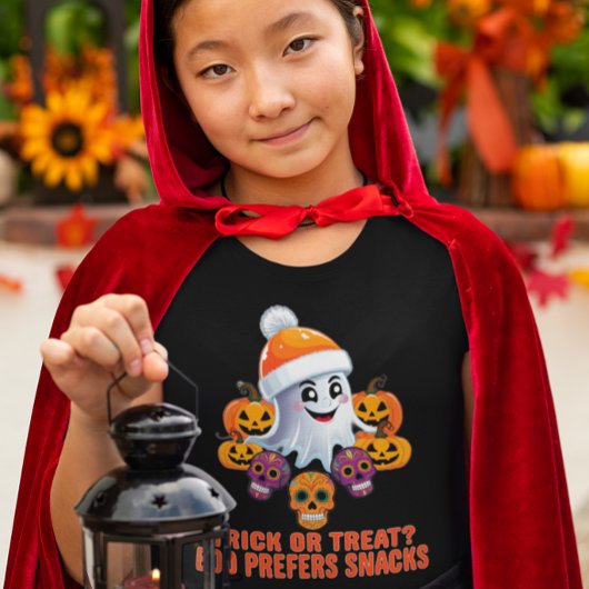 Trick oder Treat Boo Funny Quote Halloween-Party T-Shirt