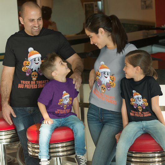 Trick oder Treat Boo Funny Quote Halloween-Party T-Shirt