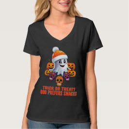 Trick oder Treat Boo Funny Quote Halloween-Party T-Shirt