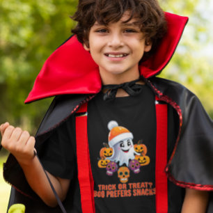 Trick oder Treat Boo Funny Quote Halloween-Party Tri-Blend Shirt