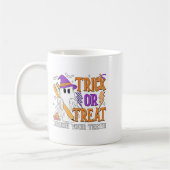 Trick oder Treat Brush Ihre Zähne Niedlich Ghost H Kaffeetasse (Links)