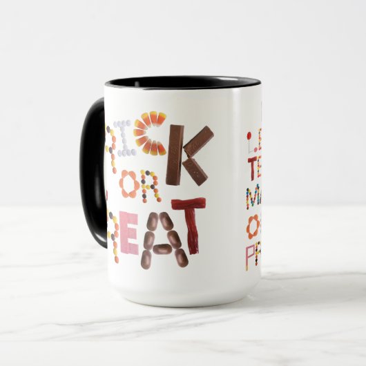 Trick oder Treat | Brush your Teeth! Tasse (Vorderseite Links)