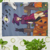 Trick oder Treat Buddies Geschirrtuch (Gefaltet)