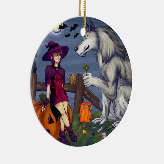 Trick oder Treat Buddies Keramik Ornament (Rechts)