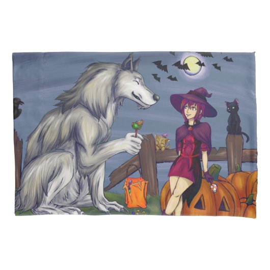 Trick oder Treat Buddies Kissenbezug (Vorderseite)