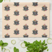 Trick oder Treat Candy Cauldron Geschirrtuch (Gefaltet)