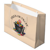 Trick oder Treat Candy Cauldron Große Geschenktüte (Vorderseite Schrägansicht)