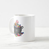 Trick oder Treat Candy Cauldron Kaffeetasse (Vorderseite Links)