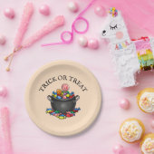 Trick oder Treat Candy Cauldron Pappteller (Party)