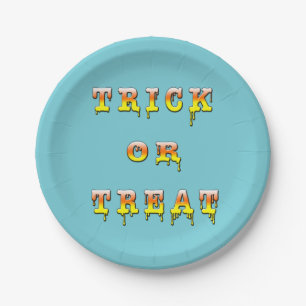 Trick oder Treat Candy Cone Version Pappteller