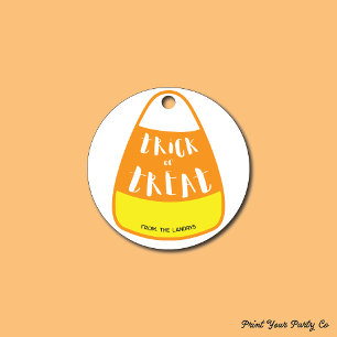 Trick oder Treat Candy Corn Gift Tag Geschenkanhänger