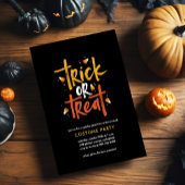 Trick oder Treat Candy Corn Halloween-Party Einladung