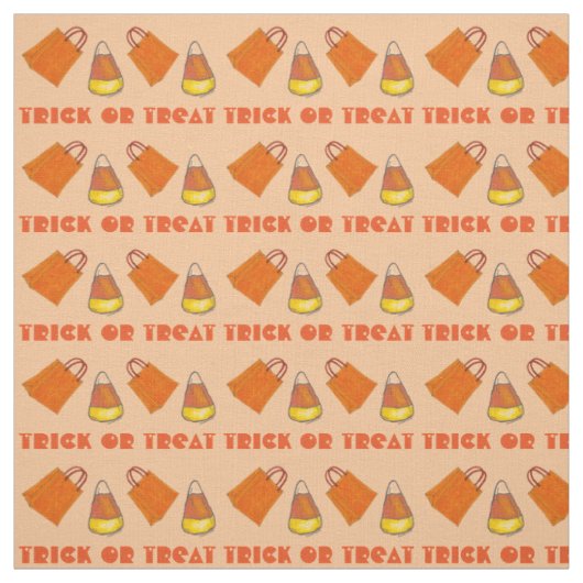 Trick oder Treat Candy Corn Orange Halloween-Party Stoff (Muster)