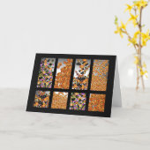 Trick oder Treat Candy Halloween Card Karte (Gelbe Blume)