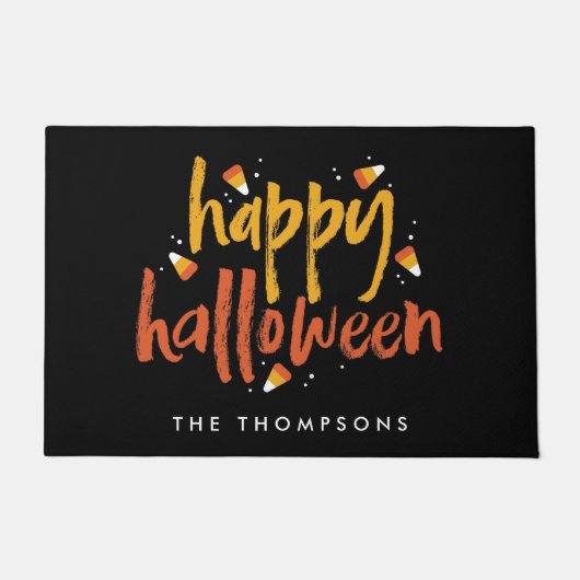 Trick oder Treat Candy Mais Halloween Fußmatte (Vorderseite)