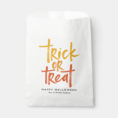 Trick oder Treat Candy Mais Halloween Geschenktütchen (Vorderseite)