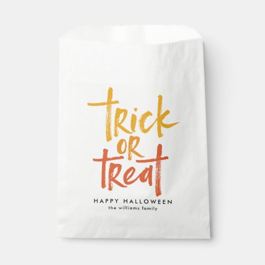 Trick oder Treat Candy Mais Halloween Geschenktütchen (Vorderseite)