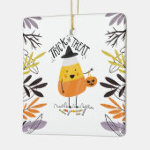 Trick oder Treat Candy Mais Halloween | Keramik-Or Keramikornament (Links)