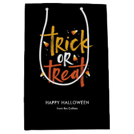 Trick oder Treat Candy Mais Halloween Mittlere Geschenktüte