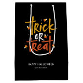 Trick oder Treat Candy Mais Halloween Mittlere Geschenktüte (Rückseite)