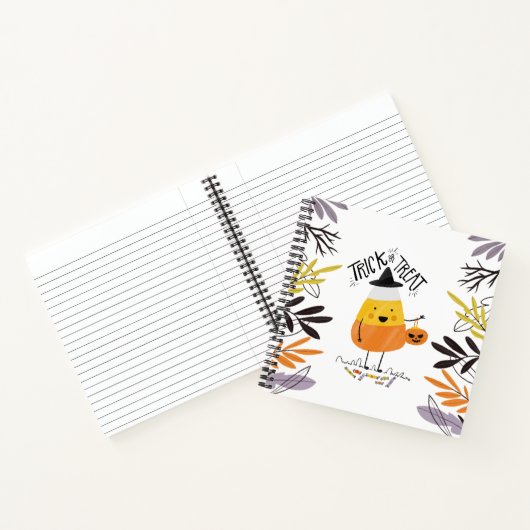 Trick oder Treat Candy Mais Halloween | Notizbuch (Innenseite)