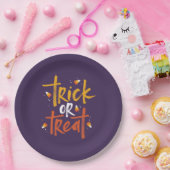 Trick oder Treat Candy Mais Halloween Pappteller (Party)