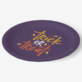 Trick oder Treat Candy Mais Halloween Pappteller (Schrägansicht)