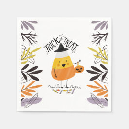 Trick oder Treat Candy Mais Halloween | Serviette