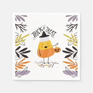 Trick oder Treat Candy Mais Halloween Serviette