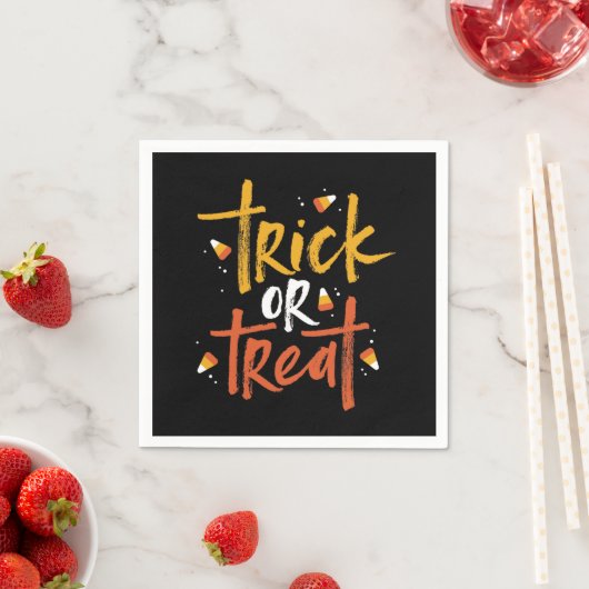 Trick oder Treat Candy Mais Halloween Serviette (Beispiel)