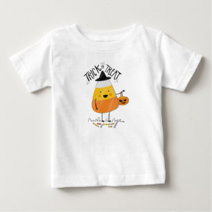 Trick oder Treat Candy Mais Halloween Strampelan Baby T-shirt