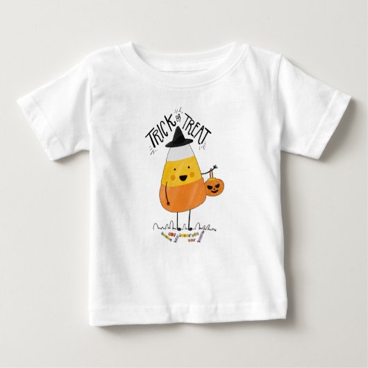 Trick oder Treat Candy Mais Halloween | Strampelan Baby T-shirt (Vorderseite)