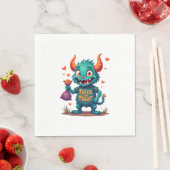 Trick oder Treat Candy Monster - Halloween T - Shi Serviette (Beispiel)