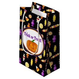 Trick oder Treat Candy Muster Halloween Paper Kleine Geschenktüte