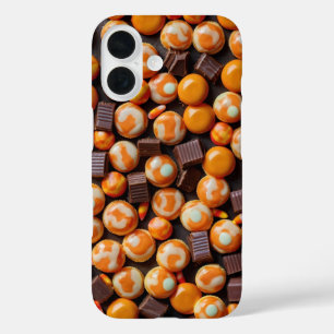 Trick oder Treat Candy Pattern iPhone 16 Hülle