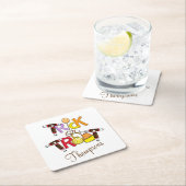 Trick oder Treat Candy Rechteckiger Pappuntersetzer (Vor Ort)