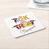 Trick oder Treat Candy Rechteckiger Pappuntersetzer (angewinkelt)