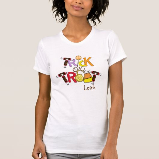Trick oder Treat Candy T - Shirt (Vorderseite)