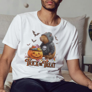 Trick oder Treat Capybara Halloween Funny T-Shirt