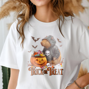 Trick oder Treat Capybara Halloween Funny Tri-Blend Shirt