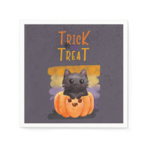 Trick oder Treat Cat Papier Napkins
