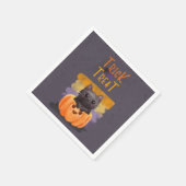 Trick oder Treat Cat Papier Napkins Serviette (Ecke)