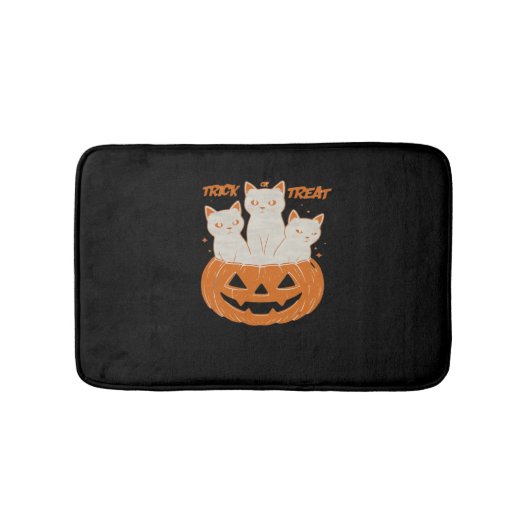 Trick oder Treat Cats Klassischer T - Shirt Badematte (Vorderseite)