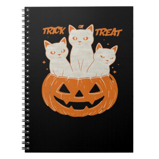Trick oder Treat Cats Klassischer T - Shirt Notizblock (Vorderseite)