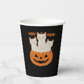 Trick oder Treat Cats Klassischer T - Shirt Pappbecher (Vorderseite)